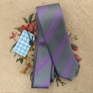 Striped Silk Skinny Tie